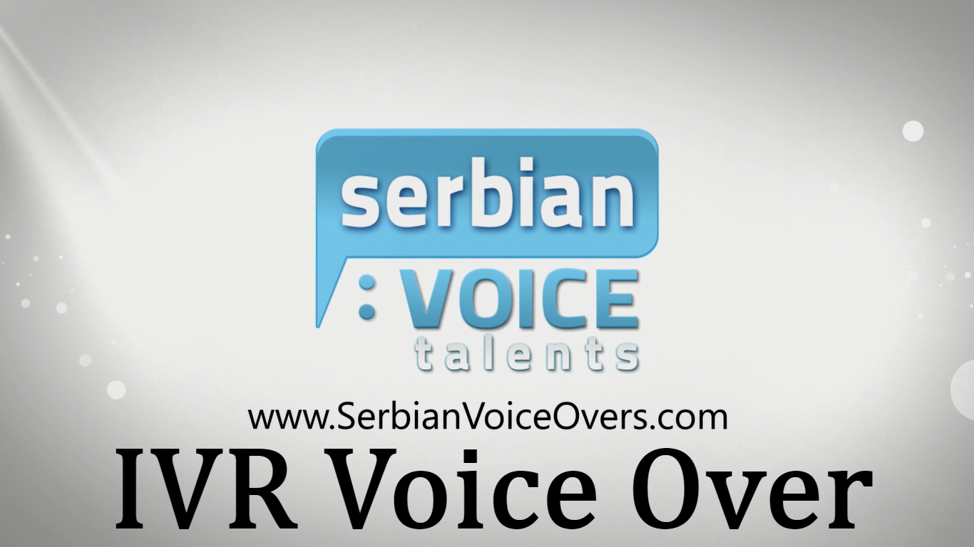 Serbian voiceover for IVR on hold messages voice sample